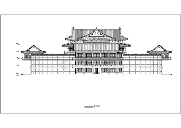 某古建筑设计CAD建筑施工图纸