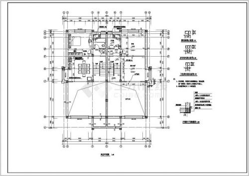 某小区三层砖混结构别墅建筑设计方案图