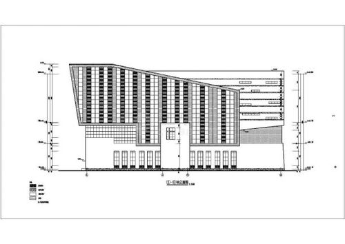 某地三层框架结构体育馆建筑设计施工图纸