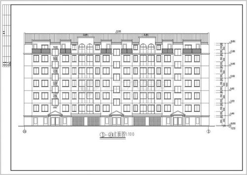 某地区六层带阁楼住宅楼建筑设计施工图